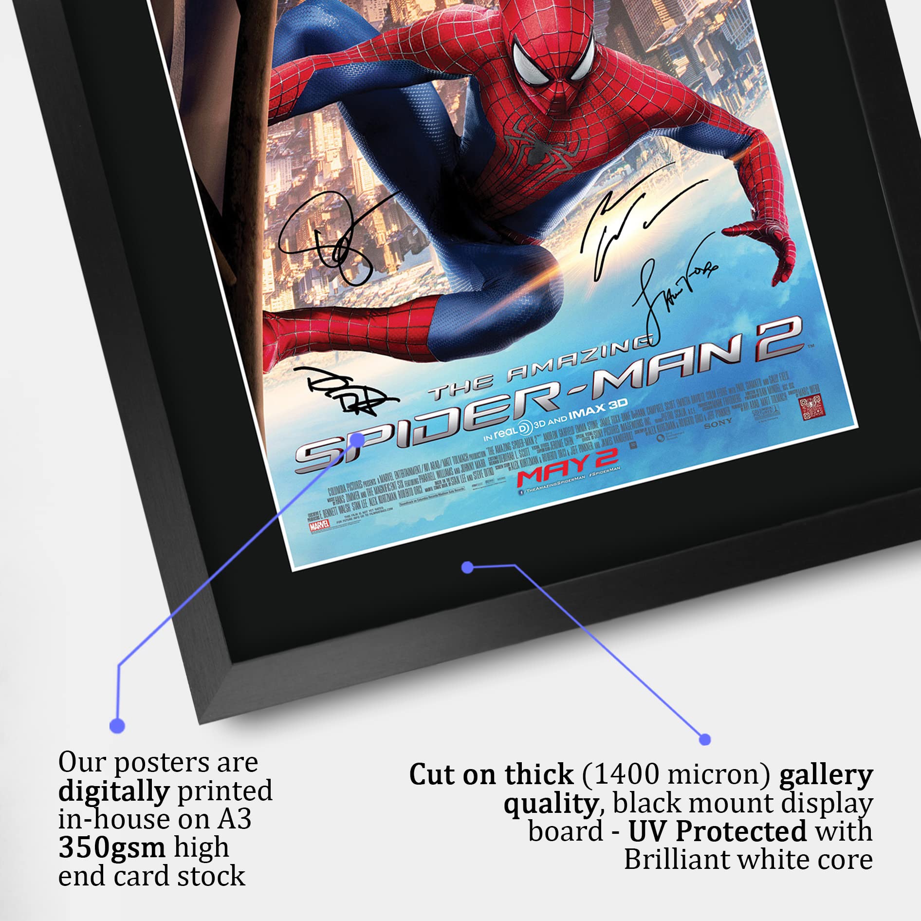 Amazon.com: HWC Trading Amazing Spider-Man 2 Andrew Garfield 16 x